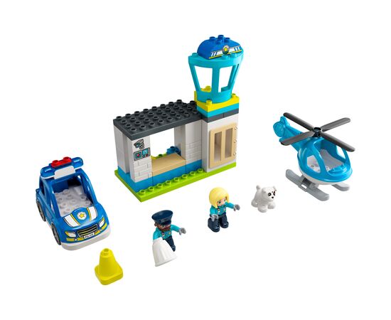 Конструктор LEGO DUPLO Town Полицейский участок и вертолет 40 деталей (10959), изображение 9 Конструктор LEGO DUPLO Town Полицейский участок и вертолет 40 деталей (10959), изображение 9