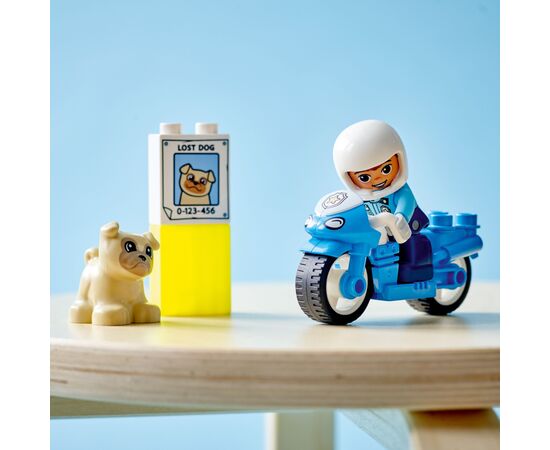 Конструктор LEGO DUPLO Town Полицейский мотоцикл 5 деталей (10967), изображение 5 Конструктор LEGO DUPLO Town Полицейский мотоцикл 5 деталей (10967), изображение 5
