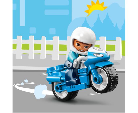 Конструктор LEGO DUPLO Town Полицейский мотоцикл 5 деталей (10967), изображение 6 Конструктор LEGO DUPLO Town Полицейский мотоцикл 5 деталей (10967), изображение 6