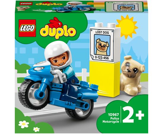 Конструктор LEGO DUPLO Town Полицейский мотоцикл 5 деталей (10967)