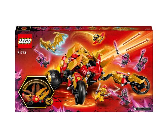 Конструктор LEGO Ninjago Рейдер Золотого дракона Кая 624 детали (71773), изображение 10 Конструктор LEGO Ninjago Рейдер Золотого дракона Кая 624 детали (71773), изображение 10