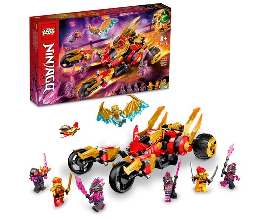 Конструктор LEGO Ninjago Рейдер Золотого дракона Кая 624 детали (71773), изображение 2 Конструктор LEGO Ninjago Рейдер Золотого дракона Кая 624 детали (71773), изображение 2