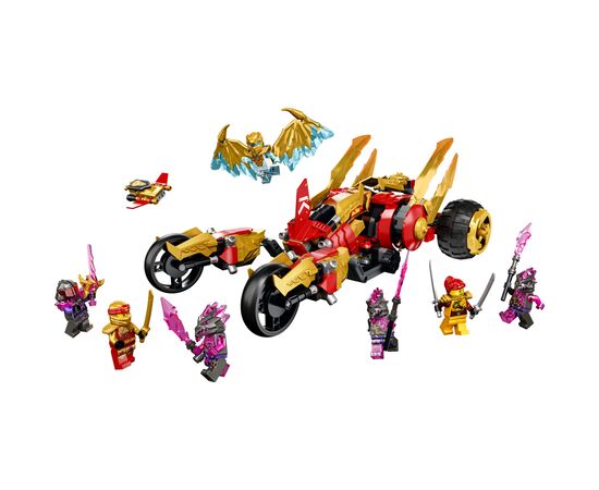 Конструктор LEGO Ninjago Рейдер Золотого дракона Кая 624 детали (71773), изображение 9 Конструктор LEGO Ninjago Рейдер Золотого дракона Кая 624 детали (71773), изображение 9