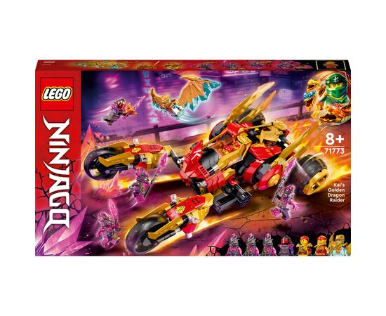 Конструктор LEGO Ninjago Рейдер Золотого дракона Кая 624 детали (71773)
