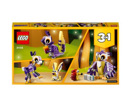Конструктор LEGO Creator Удивительные лесные жители 175 деталей (31125), изображение 7 Конструктор LEGO Creator Удивительные лесные жители 175 деталей (31125), изображение 7