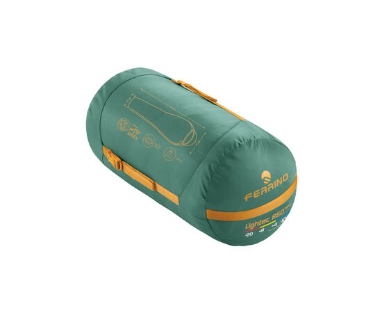 Спальный мешок Ferrino Lightec SM 850 +4C Green/Yellow Left (928102), изображение 3 Спальный мешок Ferrino Lightec SM 850 +4C Green/Yellow Left (928102), изображение 3