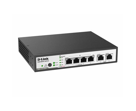 Коммутатор сетевой D-Link DES-1100-06MP, изображение 2 Коммутатор сетевой D-Link DES-1100-06MP, изображение 2