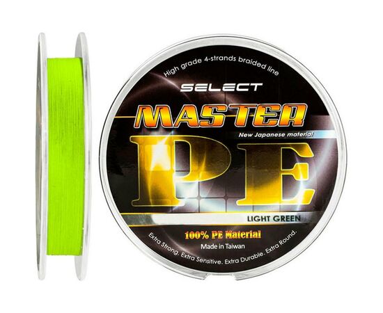 Шнур Select Master PE 150m салатовый 0.12мм 15кг (1870.01.52)