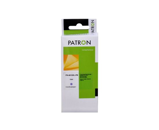 Картридж Patron Canon CLI-481PB XXL (1994C001AA) 12 мл, photo cyan (PN-481XXL-PB)