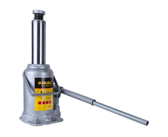 Домкрат Sigma гидравлический бутылочный 20т H 235-445мм (6106201), изображение 3