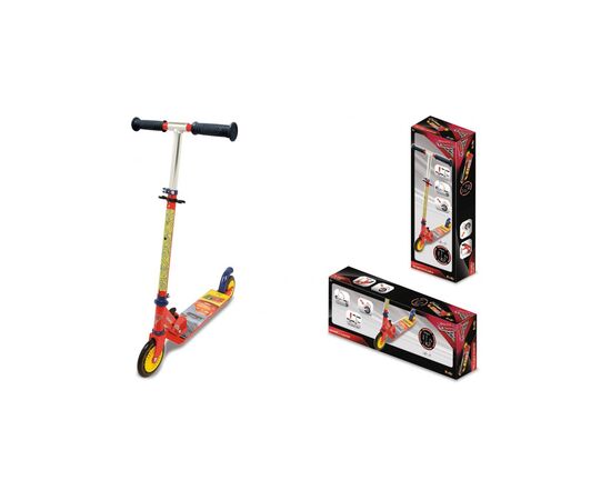 Самокат Smoby Toys Тачки розкладний з металевою рамою Двоколісний (750337), зображення 3