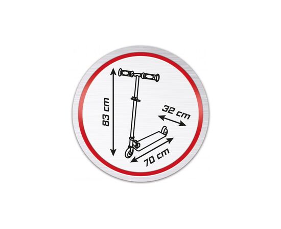 Самокат Smoby Toys Тачки розкладний з металевою рамою Двоколісний (750337), зображення 4