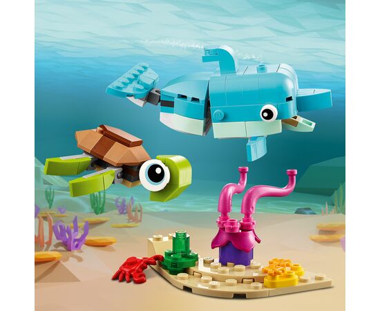 Конструктор LEGO Creator Дельфин и черепаха 137 деталей (31128), изображение 5 Конструктор LEGO Creator Дельфин и черепаха 137 деталей (31128), изображение 5