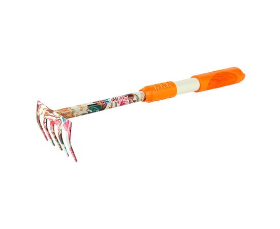 Граблі Flora 5-ти зубні, orange, TPR (5043024)