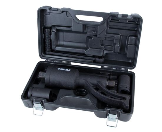 Гайковерт Sigma ручной 350мм, 6800Нм (1:68) с насадками 32, 33мм (6009021), изображение 5 Гайковерт Sigma ручной 350мм, 6800Нм (1:68) с насадками 32, 33мм (6009021), изображение 5