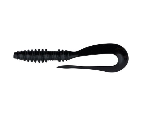Силикон рыболовный Keitech Mad Wag Mini 2.5" (12 шт/упак) ц:001 black (1551.07.29)