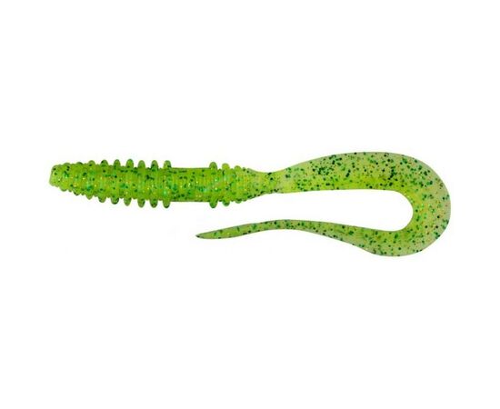 Силикон рыболовный Keitech Mad Wag Mini 3.5" (10 шт/упак) ц:424 lime chartreuse (1551.07.61)