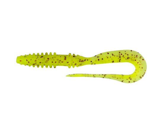 Силикон рыболовный Keitech Mad Wag Slim 4.5" (9 шт/упак) ц:pal#01 chartreuseredflake (1551.09.74)