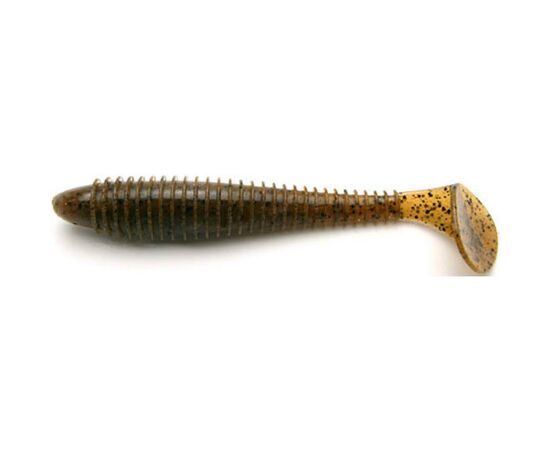 Силикон рыболовный Keitech Swing Impact FAT 3.8" (6 шт/упак) ц:101 green pumpkin pp. (1551.00.80)