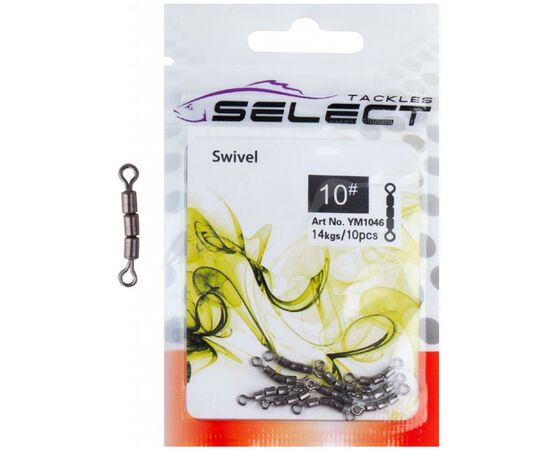 Вертлюг Select YM1046 потрійний size 10 10шт/уп (1870.24.70)