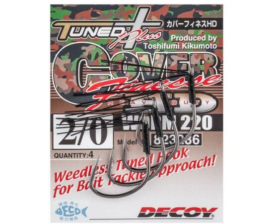 Крючок Decoy Worm220 Cover Finesse HD 1/0 (5 шт/уп) (1562.08.00), изображение 2 Крючок Decoy Worm220 Cover Finesse HD 1/0 (5 шт/уп) (1562.08.00), изображение 2