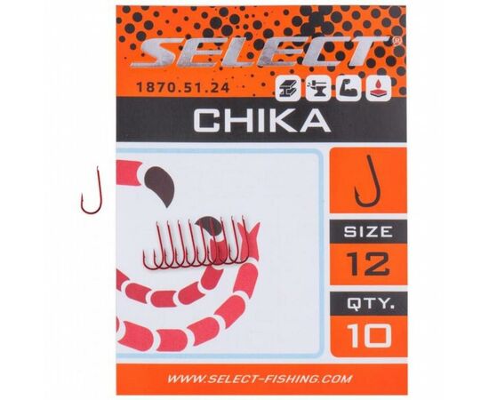 Крючок Select Chika 10 (10 шт/уп) (1870.51.25), изображение 2 Крючок Select Chika 10 (10 шт/уп) (1870.51.25), изображение 2