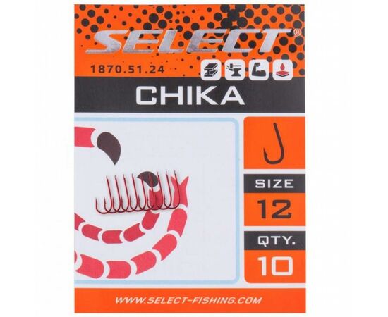 Крючок Select Chika 16 (10 шт/уп) (1870.51.22), изображение 2 Крючок Select Chika 16 (10 шт/уп) (1870.51.22), изображение 2