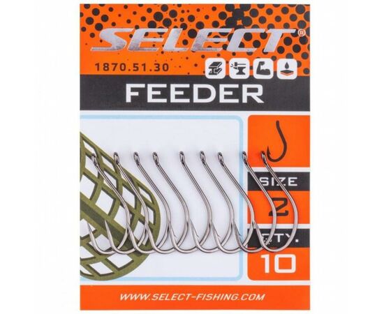 Крючок Select Feeder 04 (10 шт/уп) (1870.51.29), изображение 2 Крючок Select Feeder 04 (10 шт/уп) (1870.51.29), изображение 2