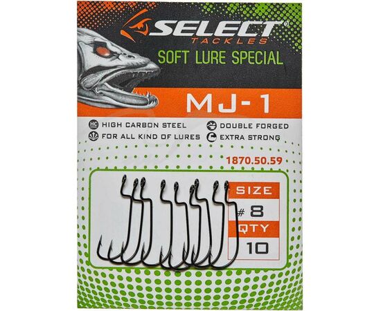 Крючок Select MJ-1 10 (10 шт/уп) (1870.50.58), изображение 2 Крючок Select MJ-1 10 (10 шт/уп) (1870.50.58), изображение 2