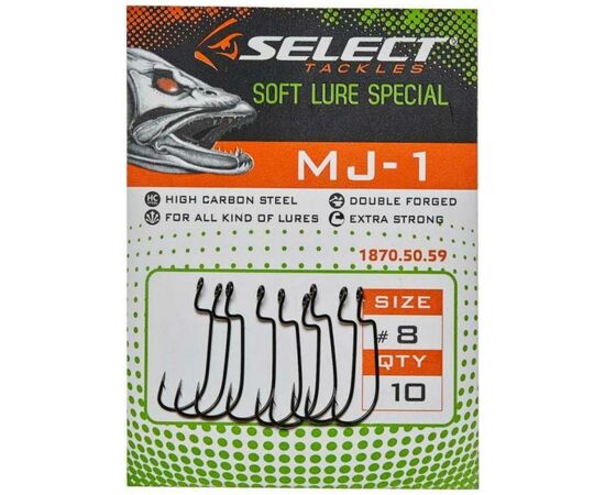 Крючок Select MJ-1 08 (10 шт/уп) (1870.50.59), изображение 2 Крючок Select MJ-1 08 (10 шт/уп) (1870.50.59), изображение 2