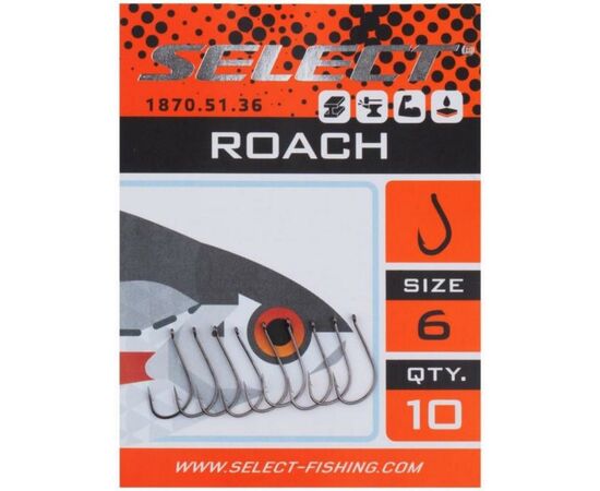 Крючок Select Roach 16 (10 шт/уп) (1870.51.31), изображение 2 Крючок Select Roach 16 (10 шт/уп) (1870.51.31), изображение 2