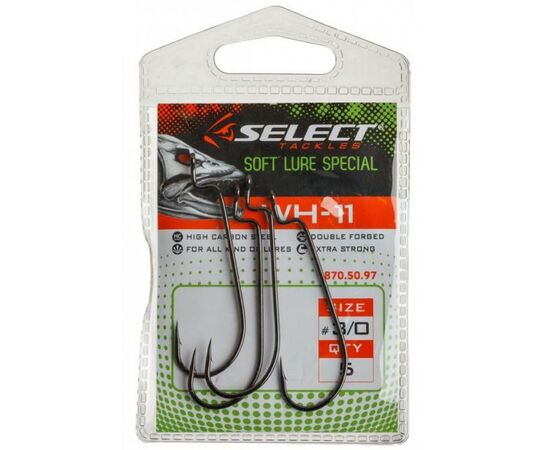 Крючок Select WH-11 3/0 (5 шт/уп) (1870.50.97), изображение 2 Крючок Select WH-11 3/0 (5 шт/уп) (1870.50.97), изображение 2