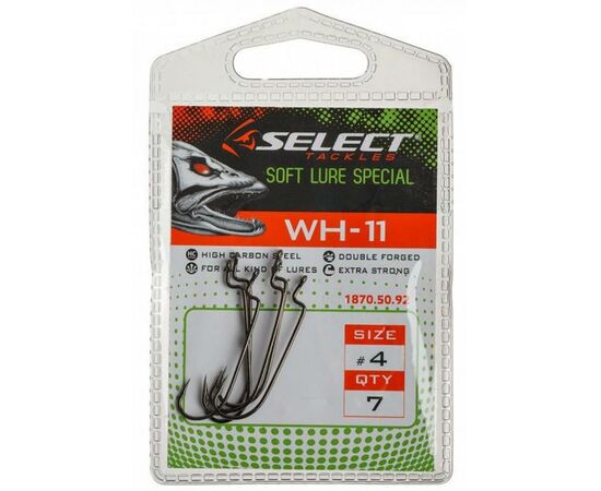 Крючок Select WH-11 04 (7 шт/уп) (1870.50.92), изображение 2 Крючок Select WH-11 04 (7 шт/уп) (1870.50.92), изображение 2