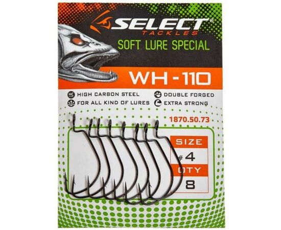 Крючок Select WH-110 2/0 (5 шт/уп) (1870.50.77), изображение 2 Крючок Select WH-110 2/0 (5 шт/уп) (1870.50.77), изображение 2