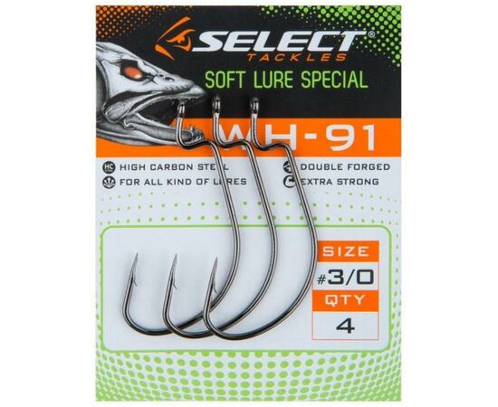Крючок Select WH-91 02 (7 шт/уп) (1870.50.34), изображение 2 Крючок Select WH-91 02 (7 шт/уп) (1870.50.34), изображение 2