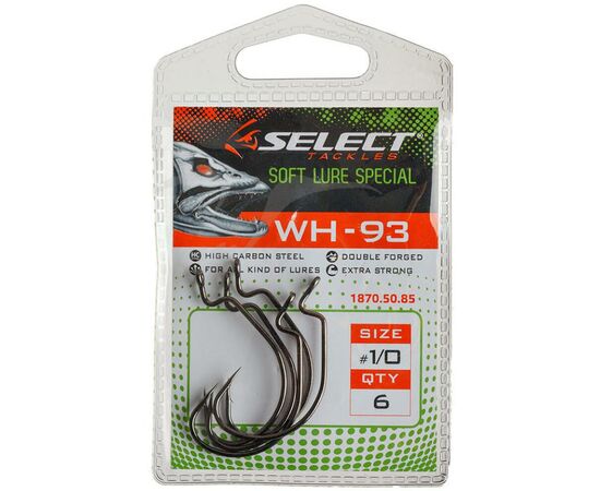 Крючок Select WH-93 8/0 (3 шт/уп) (1870.52.17), изображение 2 Крючок Select WH-93 8/0 (3 шт/уп) (1870.52.17), изображение 2