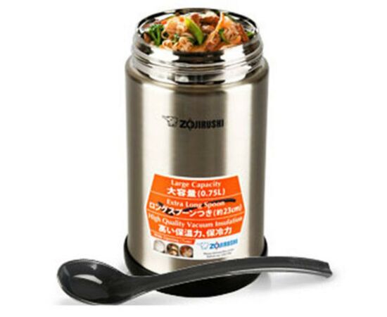 Термос Zojirushi пищевой SW-FCE75XA 0.75 л стальной (1678.00.90), изображение 3 Термос Zojirushi пищевой SW-FCE75XA 0.75 л стальной (1678.00.90), изображение 3