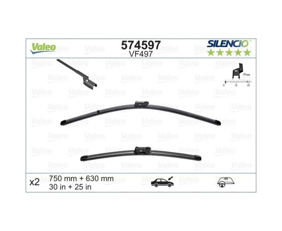 Щетка стеклоочистителя Valeo 574597