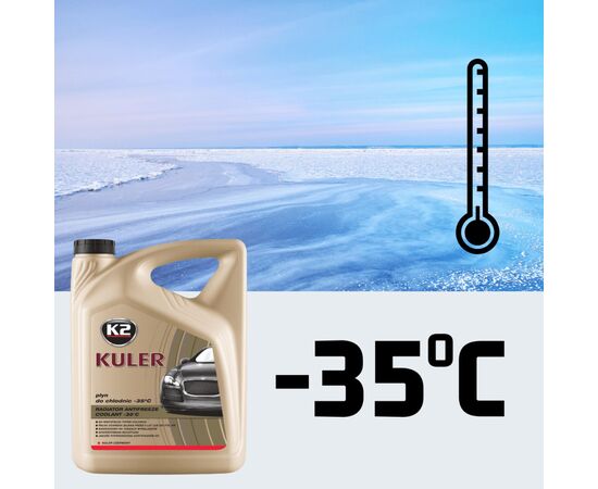 Антифриз K2 KULER -35C 5л RED (T205C), изображение 4 Антифриз K2 KULER -35C 5л RED (T205C), изображение 4