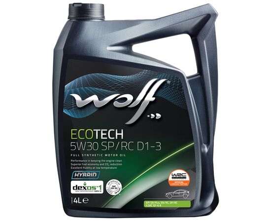 Моторна олива Wolf ECOTECH 5W30 SP/RC D1-3 4л (1049901)