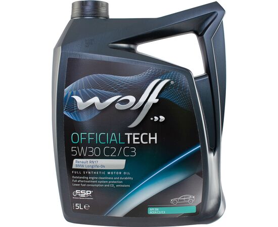 Моторна олива Wolf OFFICIALTECH 5W30 C2/C3 5л (8332579)