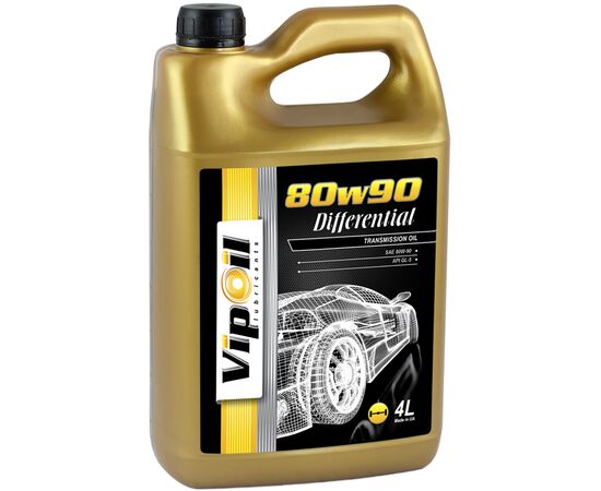 Трансмиссионное масло VIPOIL Differential 80W90 GL-5, 4л (0162857)