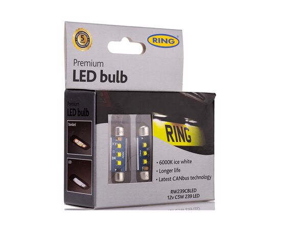 Автолампа RING C5W 12V (RW239CBLED), изображение 2 Автолампа RING C5W 12V (RW239CBLED), изображение 2