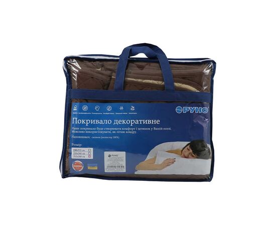 Покрывало Руно Chocolate Ромб 150x212 см (360.52У_Chocolate ромб), изображение 6 Покрывало Руно Chocolate Ромб 150x212 см (360.52У_Chocolate ромб), изображение 6