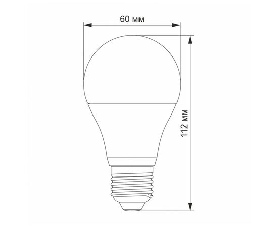 Лампочка Videx A60eD 10W E27 4100K 220V (VL-A60eD-10274), изображение 3 Лампочка Videx A60eD 10W E27 4100K 220V (VL-A60eD-10274), изображение 3