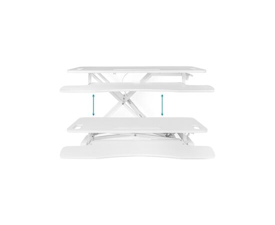 Столик для ноутбука Digitus Ergonomic Workspace Riser, 11-46cm, white (DA-90380-2), изображение 4 Столик для ноутбука Digitus Ergonomic Workspace Riser, 11-46cm, white (DA-90380-2), изображение 4