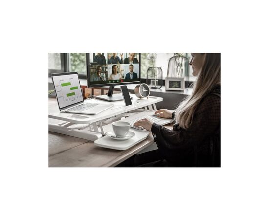 Столик для ноутбука Digitus Ergonomic Workspace Riser, 11-46cm, white (DA-90380-2), изображение 8 Столик для ноутбука Digitus Ergonomic Workspace Riser, 11-46cm, white (DA-90380-2), изображение 8