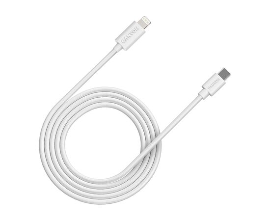 Дата кабель USB-C to Lightning 2.0m 3A White Canyon (CNE-CFI12W)