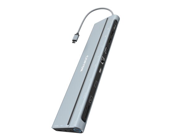 Концентратор Canyon USB-C 14 in 1 (CNS-HDS90), изображение 2 Концентратор Canyon USB-C 14 in 1 (CNS-HDS90), изображение 2