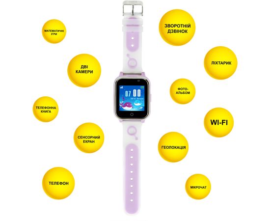 Смарт-часы AURA A1 WIFI Purple (KWAA1WFPE), изображение 4 Смарт-часы AURA A1 WIFI Purple (KWAA1WFPE), изображение 4